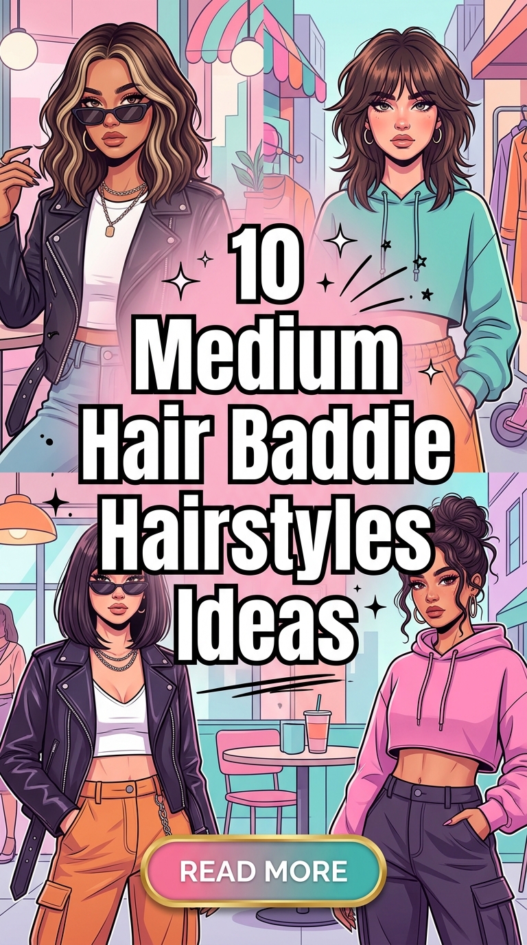 10 Medium Hair Baddie Hairstyles Ideas