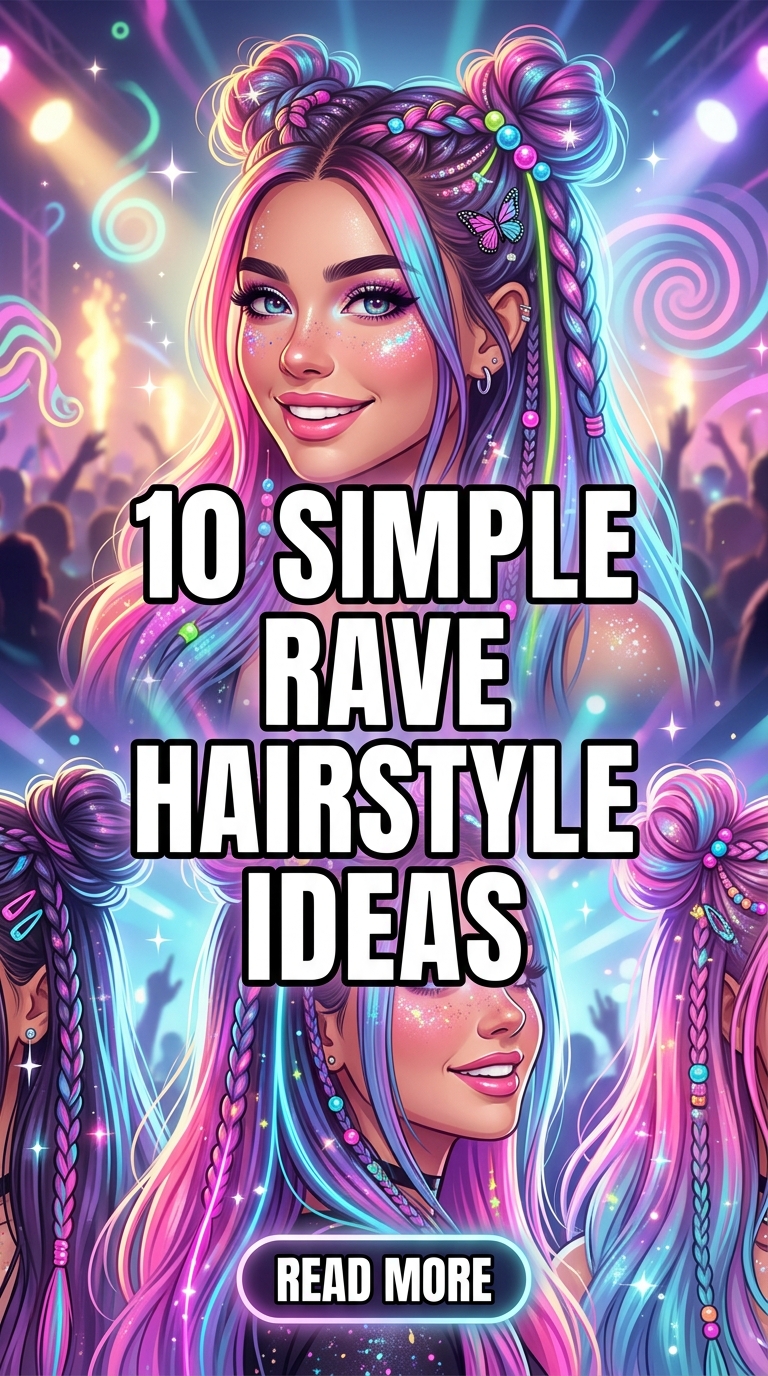 10 Simple Rave Hairstyle Ideas