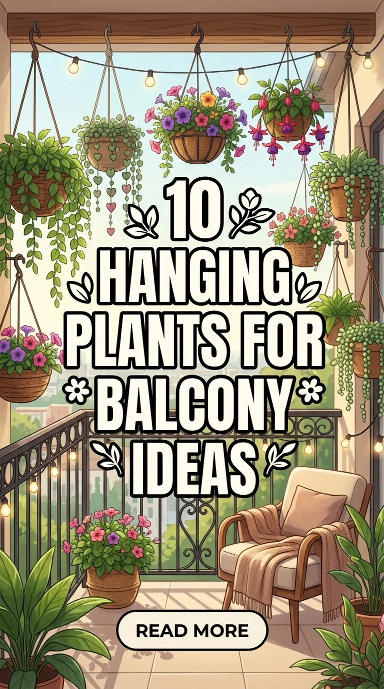 10 Hanging Plants for Balcony Ideas