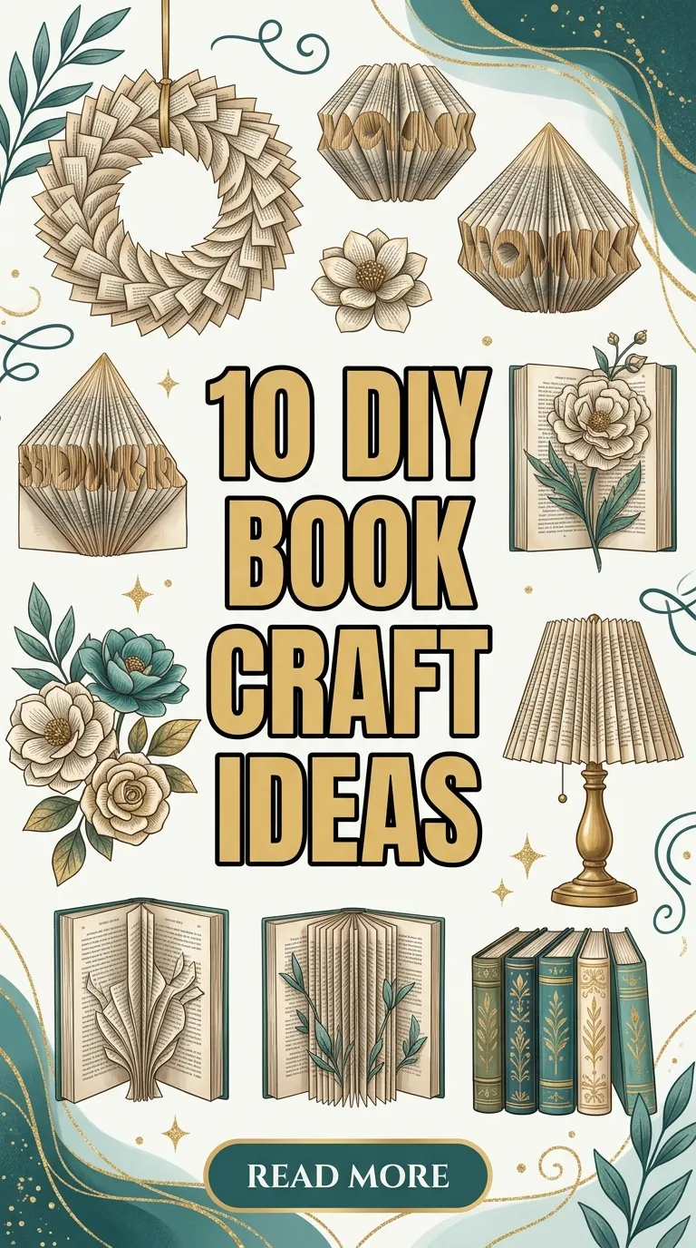 10 DIY Book Craft Ideas