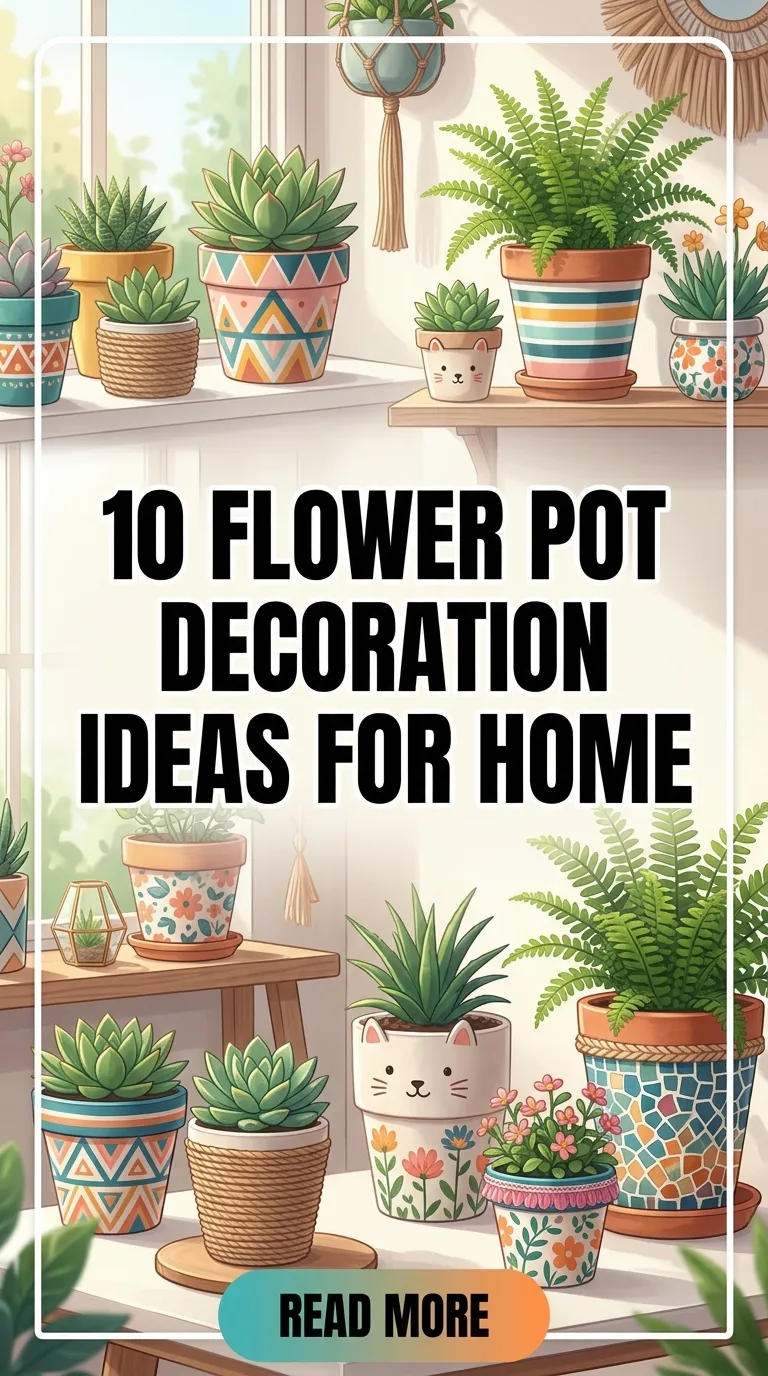 10 Flower Pot Decoration Ideas for Home