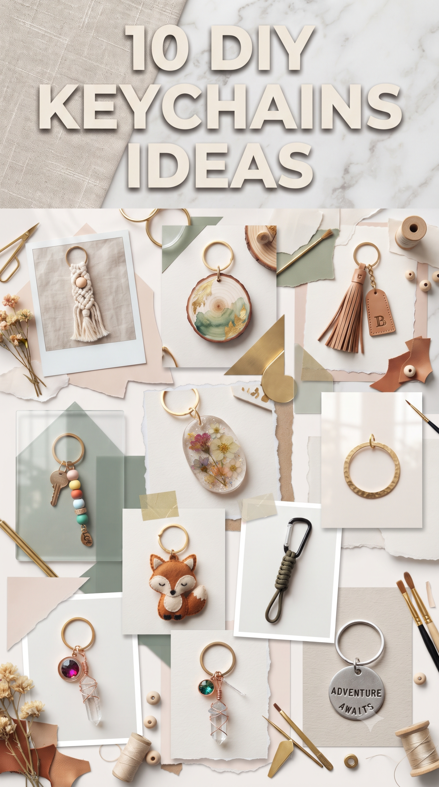 10 Creative DIY Keychain Ideas