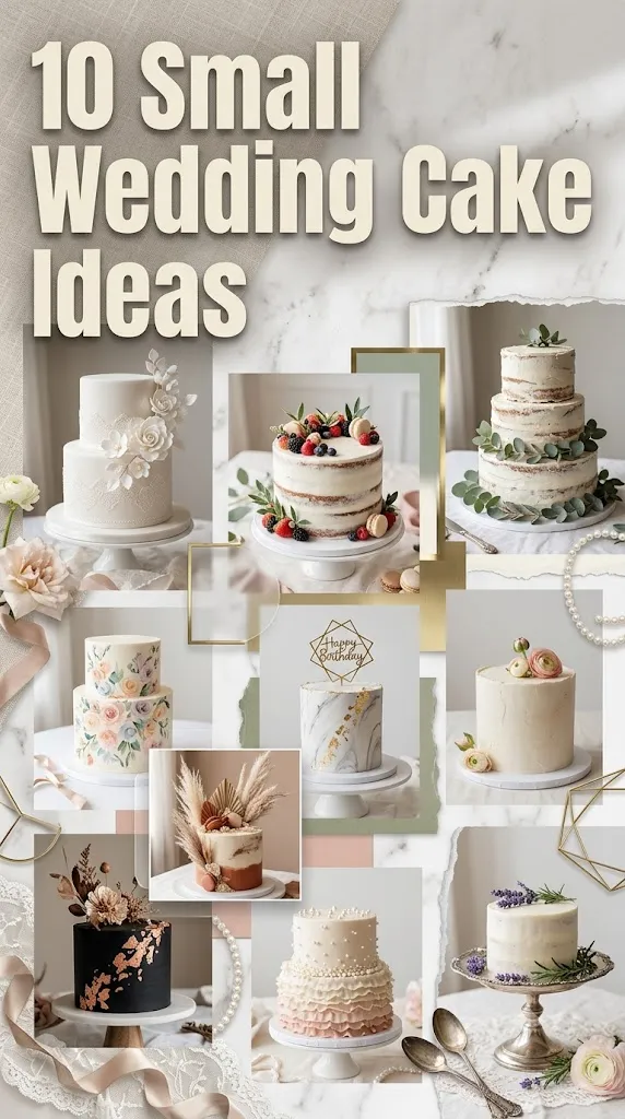 10 Small Wedding Cake Ideas