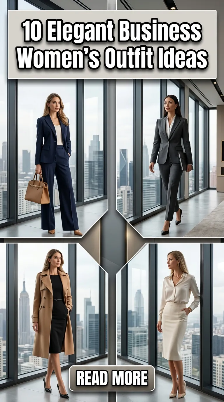 10 Elegant Business Women’s Outfit Ideas