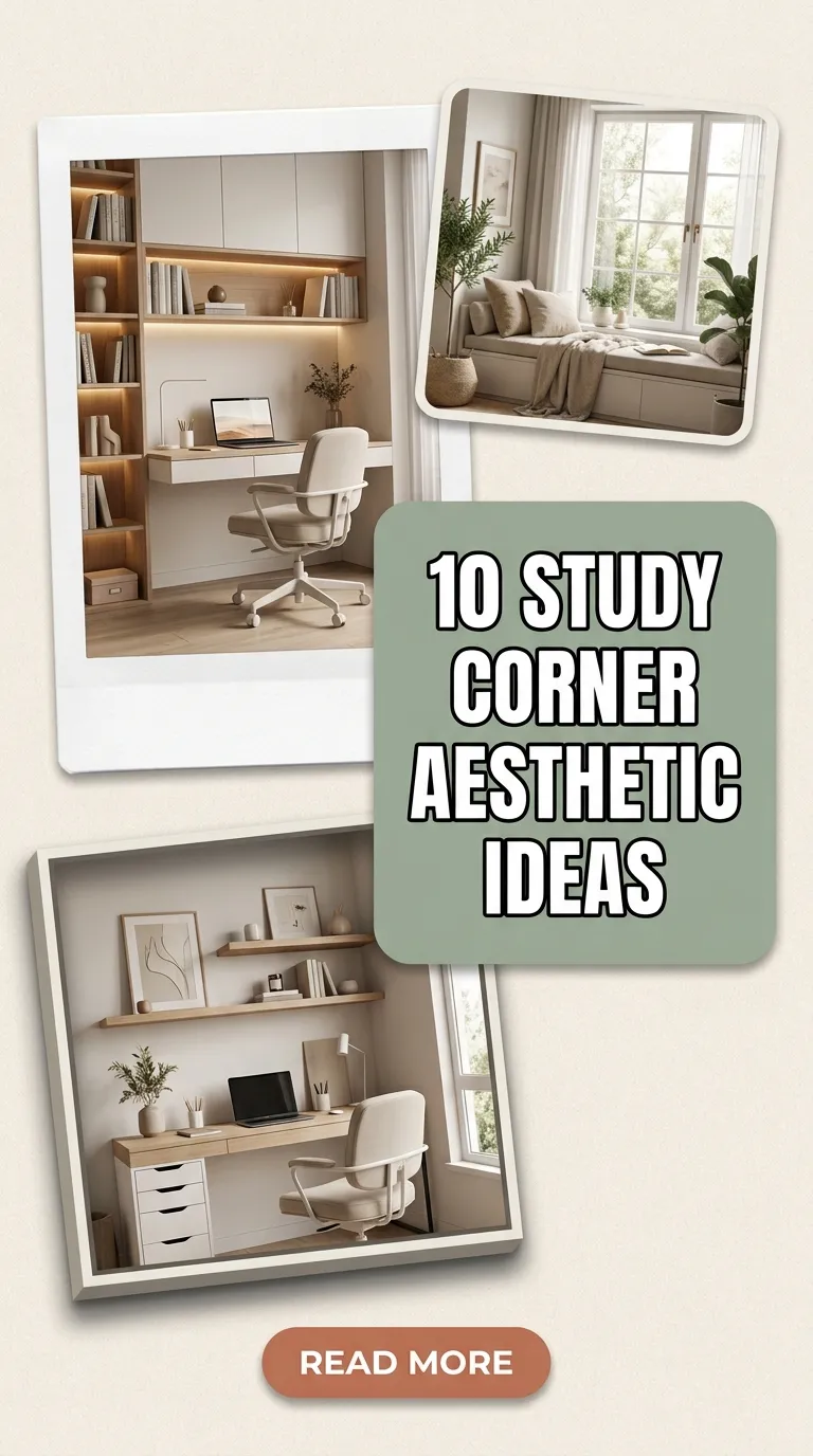 10 Study Corner Aesthetic Ideas