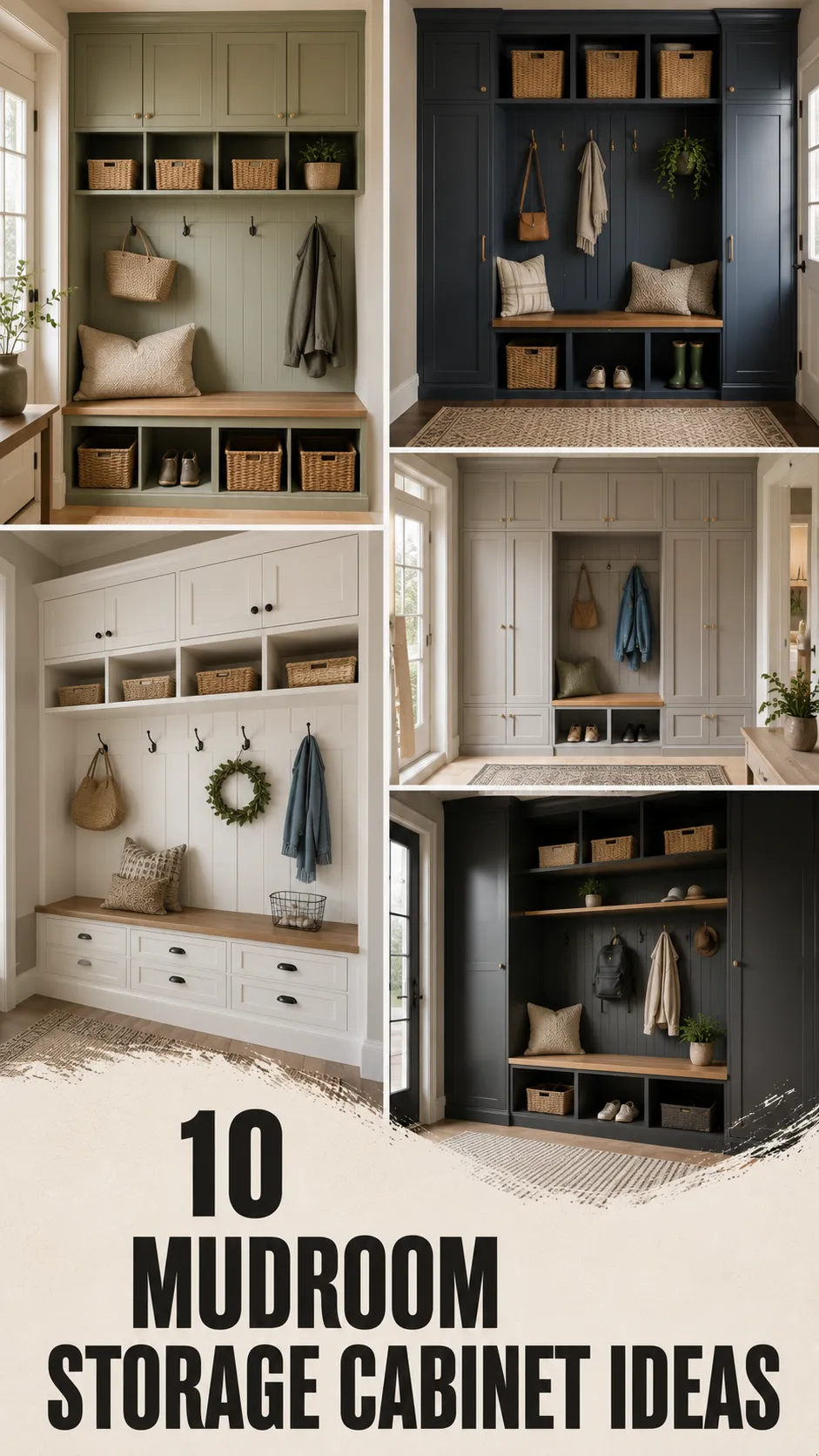 10 Mudroom Storage Cabinet Ideas