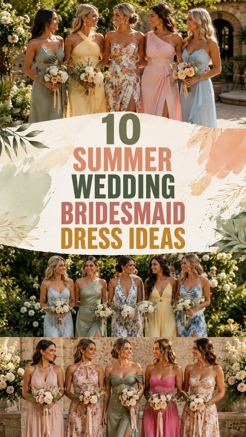 10 Summer Wedding Bridesmaid Dress Ideas